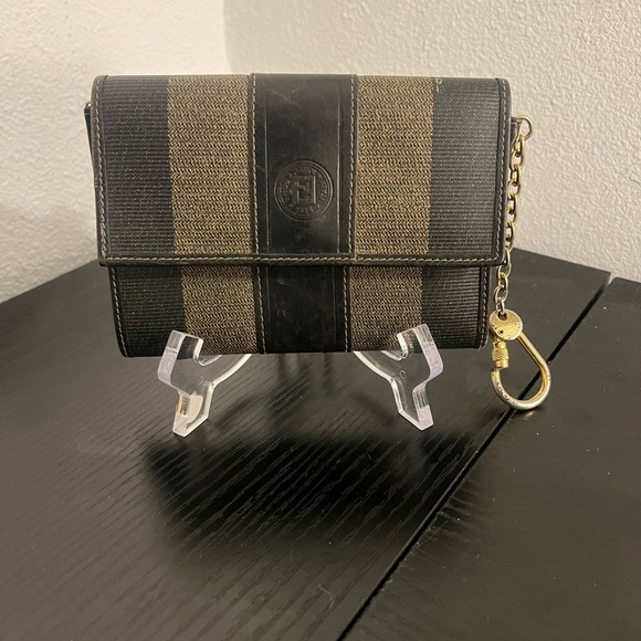 Vintage Fendi Wallet w/Key ring - Picture 1 of 8